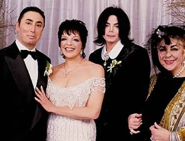 20 casamentos mais caros da história - Casamento-liza-minnelli-david-gest-1 Casamento de liza minnelli e david gest, em que michael jackson também aparece na foto.