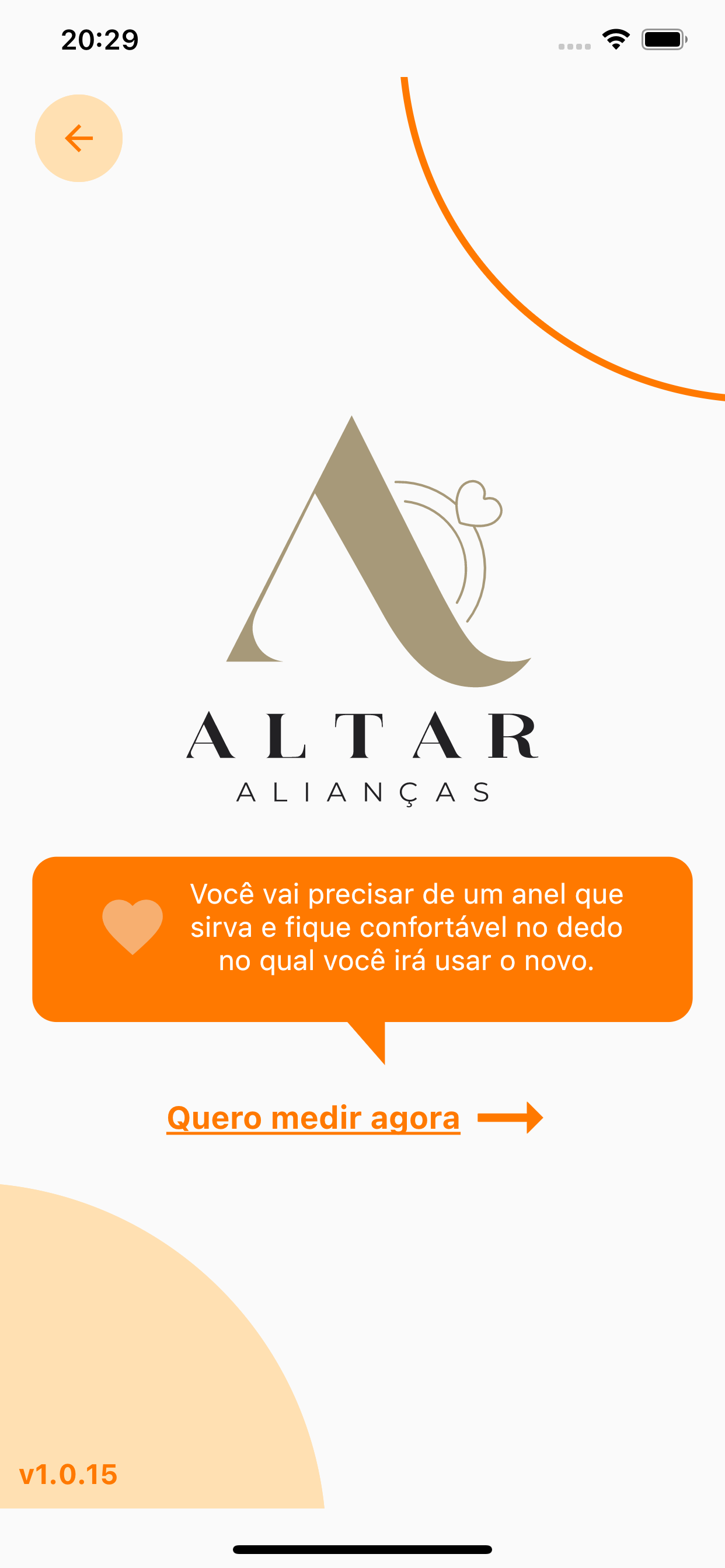 Como medir o dedo para aliança: 7 métodos fáceis e rápidos - altar-aliancas-app-medidor-anel-alianca-printscreen-1