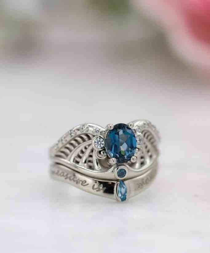 Alianças de Casamento Inspiradas na Cultura Pop - Alianca de casamento harry potter Aliança de casamento inspirada no diadema de harry potter