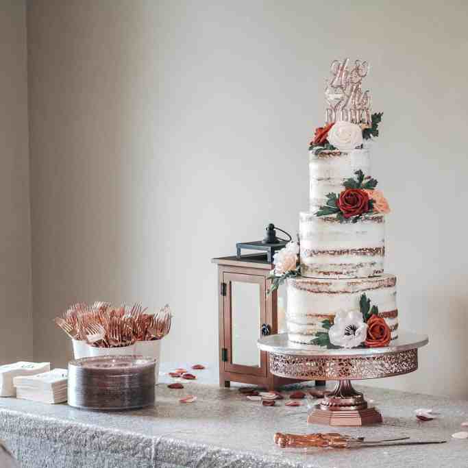 Torta de casamento naked cake