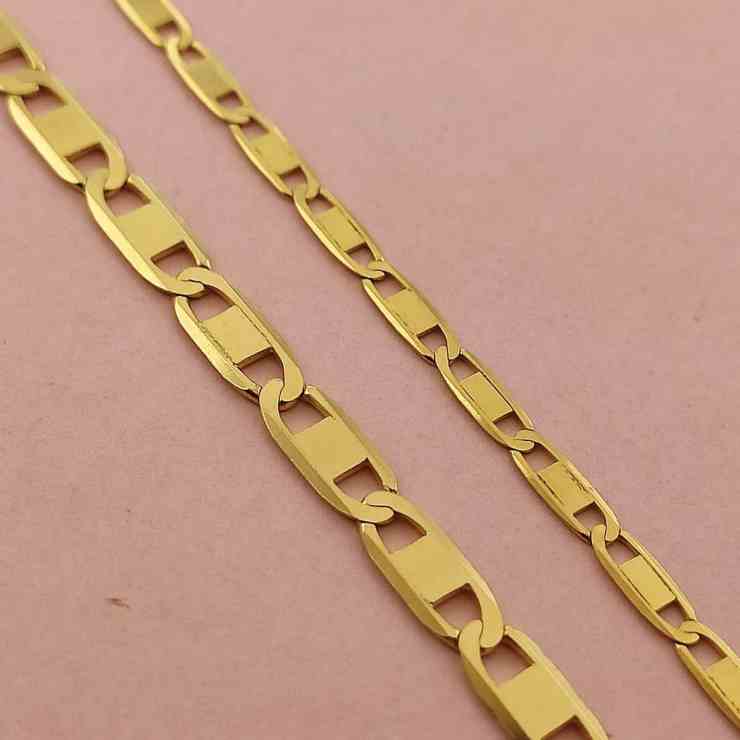 Corrente Piastrine: Guia Completo de Como Usar e Cuidados - Corrente piastrine o que e 6 Visão de perto de elos piastrine