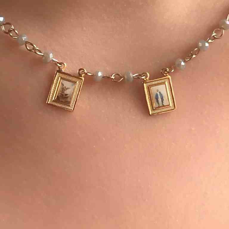 Escapulário: saiba como usar esta joia poderosa - Escapularios Escapulário com duas imagens de anjo e de maria