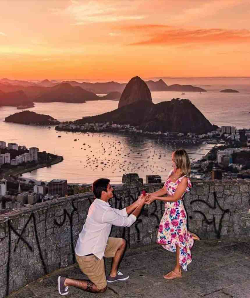 Pedido de casamento no rio de janeiro no mirante dona marta