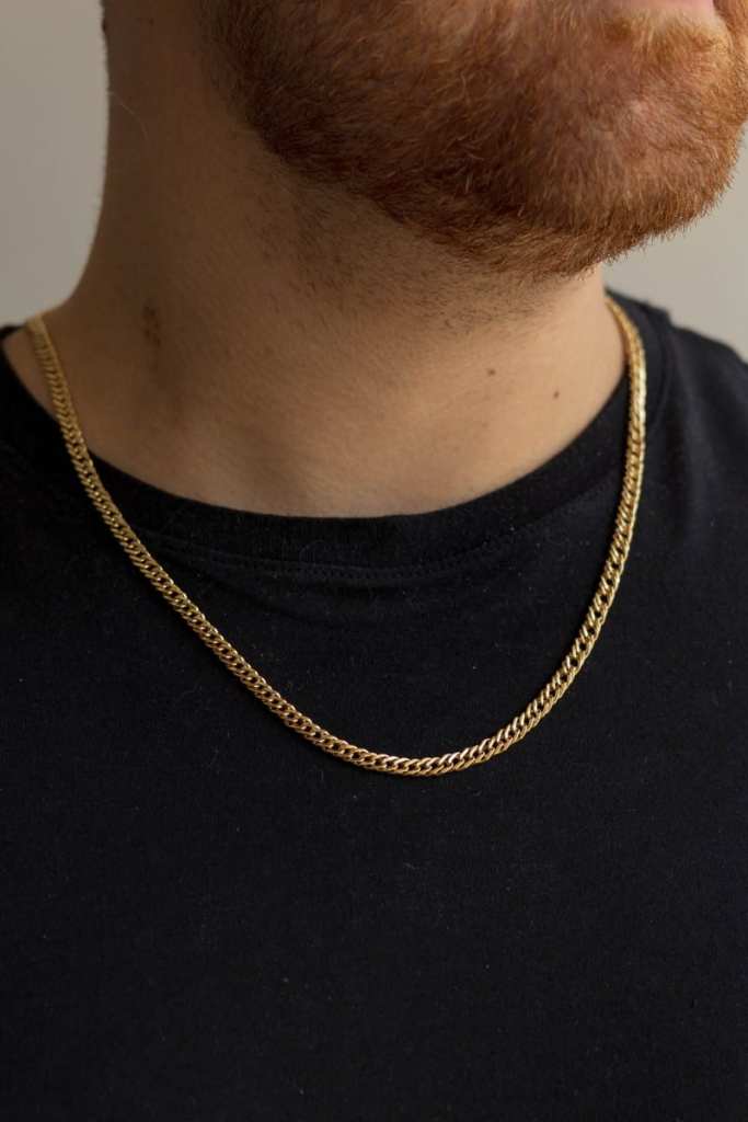 Corrente de ouro 18k eisa | groumet duplo