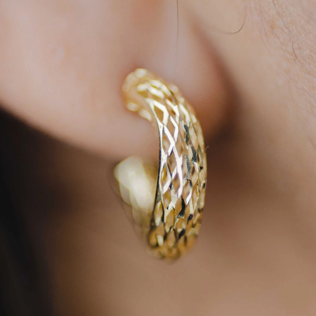 Brinco de ouro 18k bleu turquin| altar