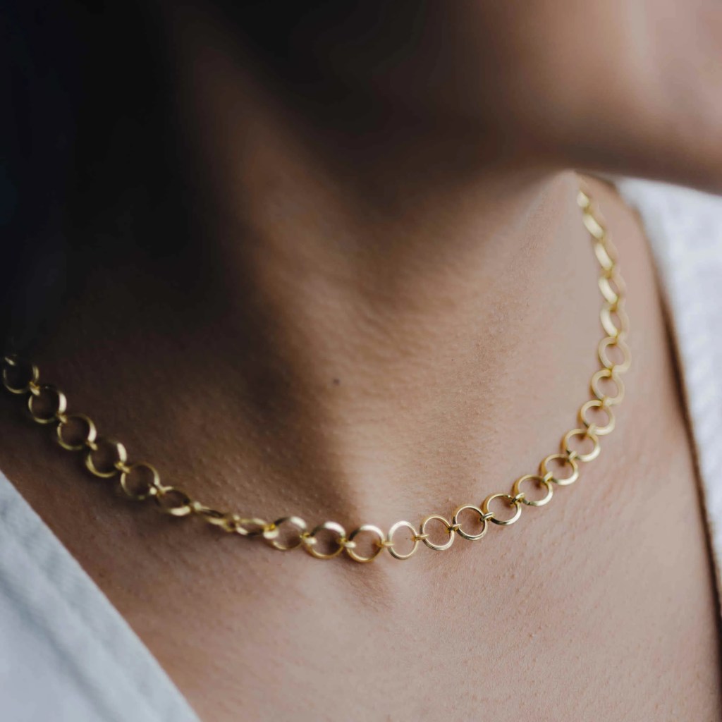 Corrente de ouro 18k grenat | altar