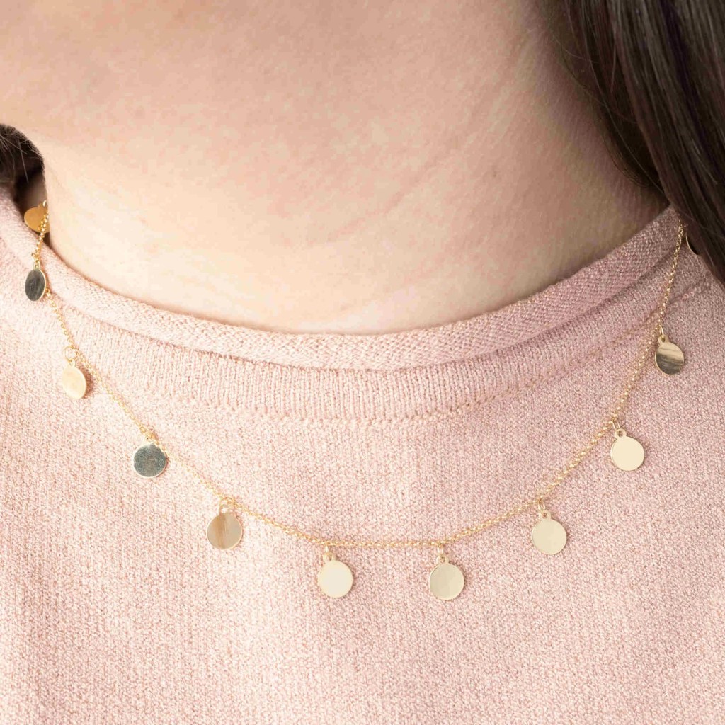 Colar de ouro 18k corail| altar