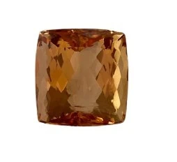 Pedra de topázio-imperial quadrada